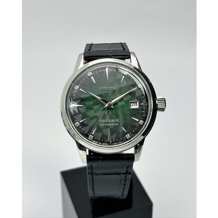 Custom Seiko Mod • Green Sakura Diamond Presage • 40.5mm